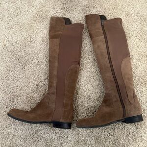 Franco Sarto Tan Over the Knee Boots